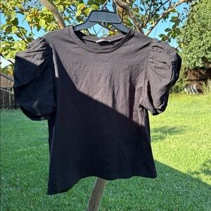 Zara Elegant Black Knit Top